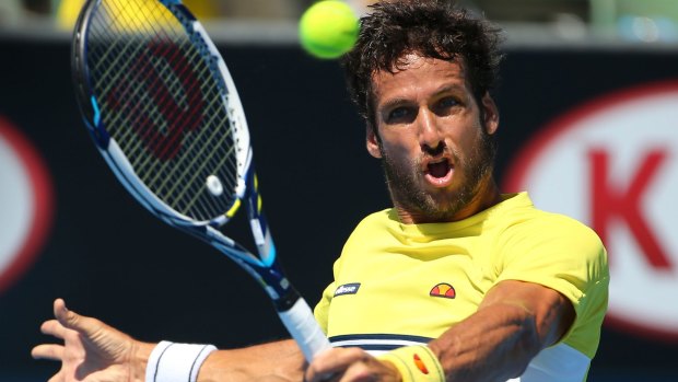Feliciano Lopez in action on Thursday.