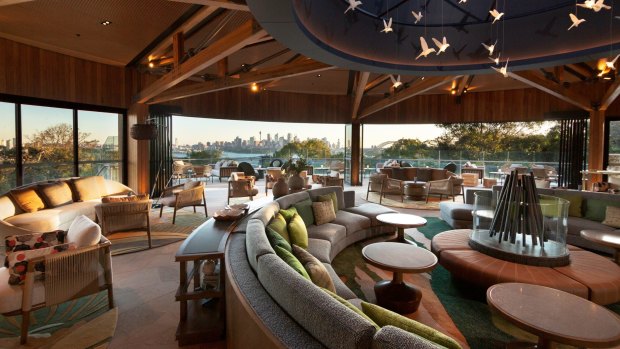 A stunning panaroma of Sydney from The Nest at the Wildlife Retreat at Taronga  Zoo.