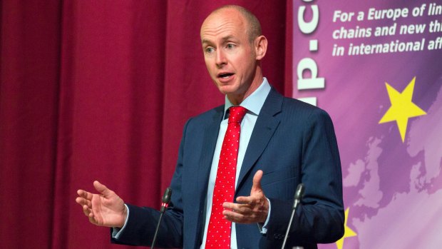 Tory MP Daniel Hannan at a pro-Brexit event in London this week.