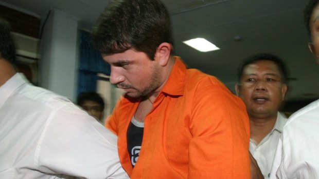 Brazilian drug smuggler Rodrigo Gularte, pictured here in 2004, was convicted of smuggling six kilograms of cocaine in his surfboard. 