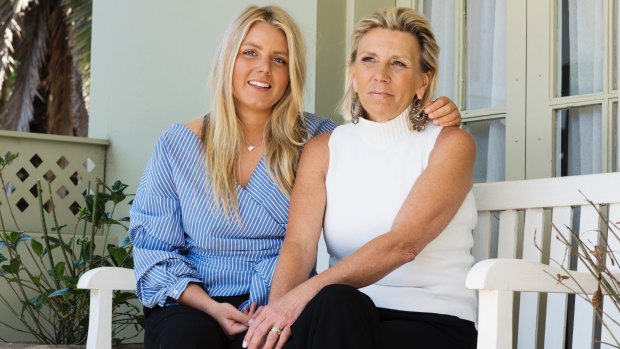  Georgia Smit with her mum at their home.