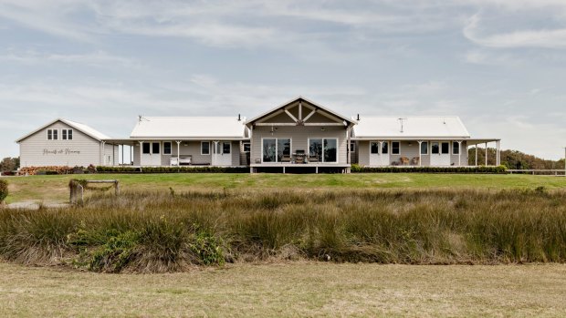 This luxurious and secluded country farmhouse fronting the tranquil Manning River opened in October last year. 