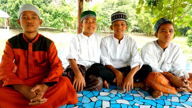 Students  Andika, Abdullah Azam Al-bara, Rizky Alfandi and Dimas Anggara.