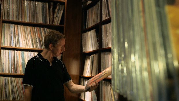 Peterson says he can sometimes take a day to find an album in his vast collection. 