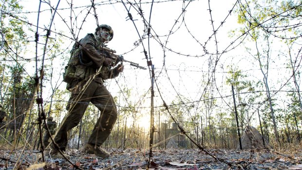 Darwin First Brigade soldiers competing for the final day of last year's annual 1st Brigade Military Skills competition.