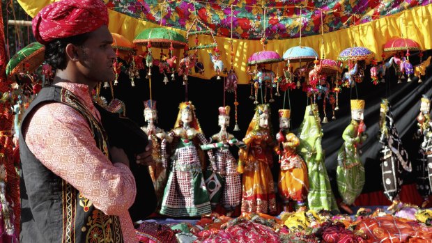 Dilli Haat market.  