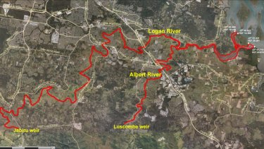 Logan River Fishing Spots Map Three Prawn Farms In Quarantine After Disease Outbreak