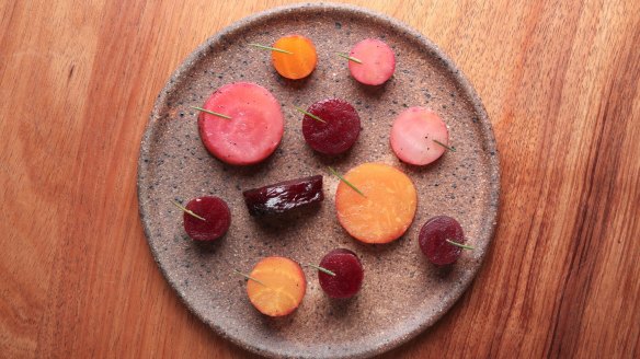 Mixed beets fragrant with native Geraldton wax.