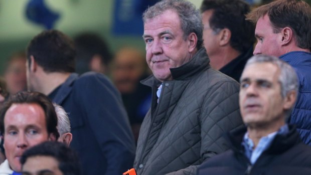 TV presenter Jeremy Clarkson was briefly the most famous suspended person at Stamford Bridge.