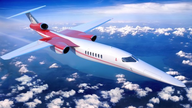 The Aerion AS2 supersonic business jet will fly just below the speed of sound while travelling above land.