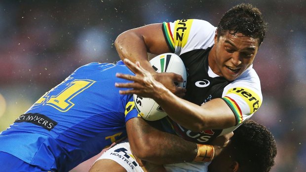 Eager student: Te Maire Martin wants to learn from Johnathan Thurston.