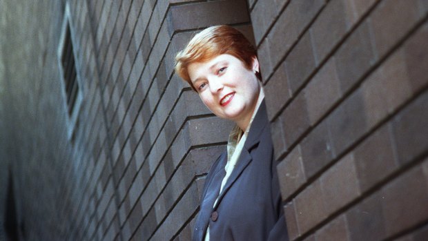 Marise Payne during her campaign to enter the Senate in 1997.