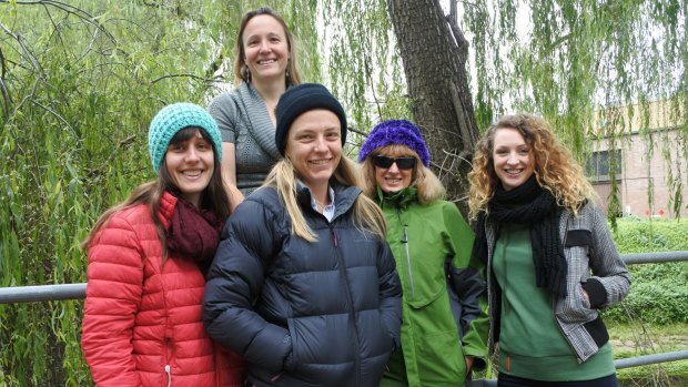 Role models: Nina McLean, Ida Kubiszewski, Merryn McKinnon, Deborah O'Connell and Charlie Hindle are preparing to go to Antarctica.