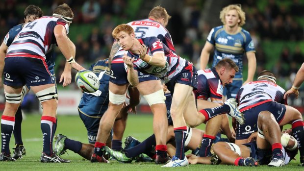 Looking for the double: The Rebels scored their only win of the season against the Brumbies in round 8.