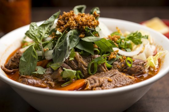 Cambodian five-spice noodle soup.