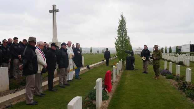 The rededication ceremony at Villers-Bretonneux, attended by French officials, was made possible by the work of the Fallen Diggers association.