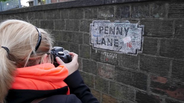 Penny Lane: A popular tourist haunt.