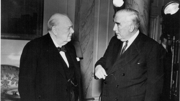 In 1941, Robert Menzies and Winston Chruchill meet in the midst of World War II. 