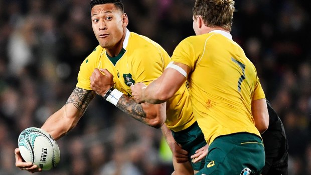 Still in Wallaby gold: Israel Folau has survived from the 2013 Lions tour, but few others have.