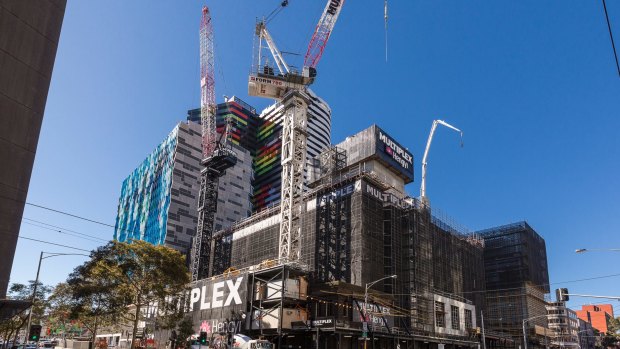 Swanston Central is being built on the edge of the CBD by a Chinese developer.