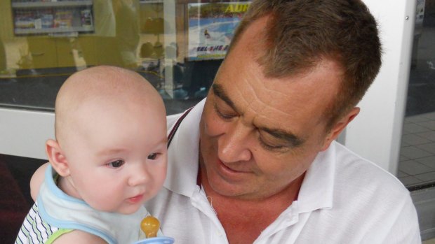 John Sandeman with his grandson Mason Parker, who was killed by his mother's de facto partner.