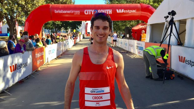 Male 14km winner Daryl Crook.