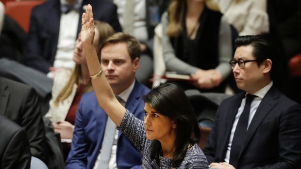US Ambassador to the UN Nikki Haley on Friday.