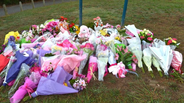 A sea of flowers at the scene where Masa Vukotic's body was found.