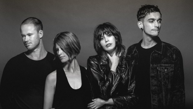 The Jezabels (from left) Sam Lockwood, Hayley Mary, Heather Shannon and Nik Kaloper have regrouped after a tough year.