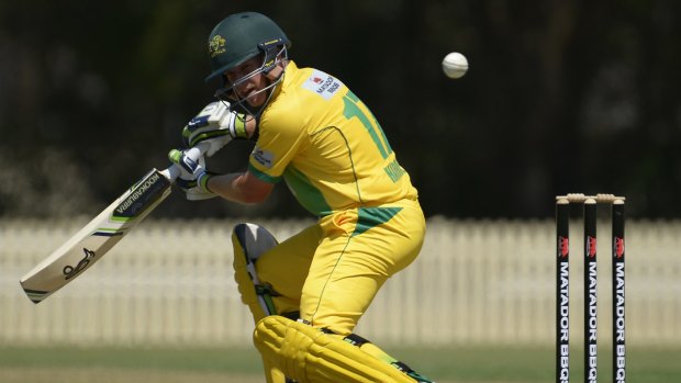 Marcus Harris top-scored for the Cricket Australia XI with 84 from 94 balls.