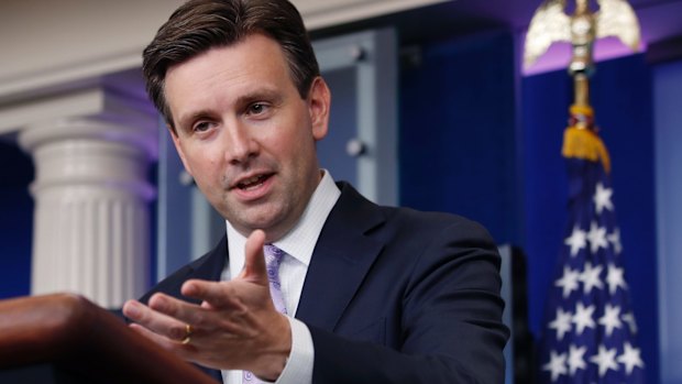 White House press secretary Josh Earnest discussing weapons-grade plutonium.