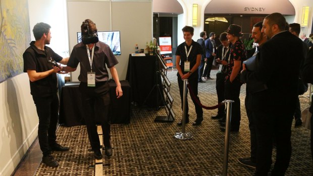A Virtual Reality activity at Creative Innovation 2016 Asia Pacific.