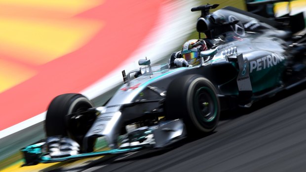 Down to the wire: Lewis Hamilton needs to finish second to claim the world title.