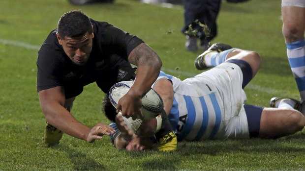 Single chance: Charles Piutau is calling for a chance to play for Tonga despite playing for the All Blacks 16 times.
