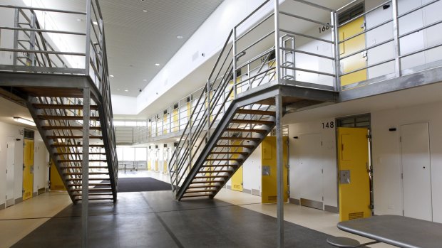 A wing of Cessnock jail's maximum security section.
