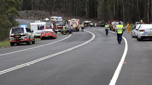 Three people died and two remain in a critical condition after a crash on the Princes Highway on Boxing Day.