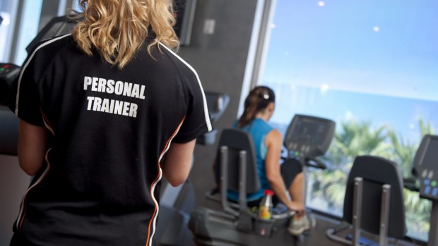 Personal trainers appear to be in big demand at the South Pacific Health Club.
