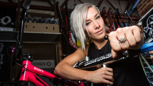 Gold medal hope: Australian BMX rider Caroline Buchanan.