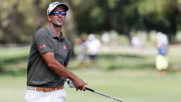 Short weekend: Adam Scott failed to make the cut at the Australian PGA Championships.