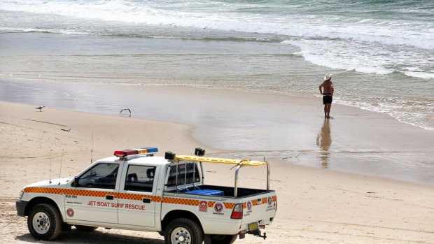 Shelly Beach at Ballina was closed on Tuesday after a fatal shark attack on Monday.
