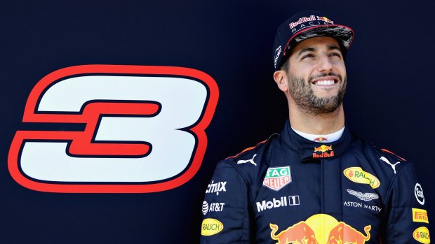 Happy days:  Daniel Ricciardo.