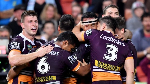 No bite: Brisbane completely outplayed the Cronulla Sharks, which - prior to Friday's match - sat even with them on competition points.