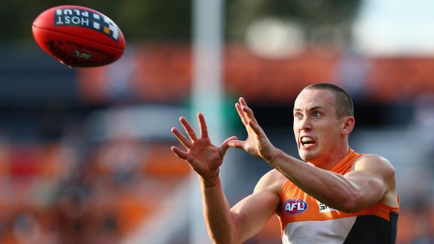 Game time: Tom Scully of the Giants.