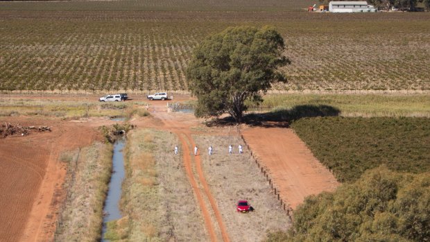 Stephanie Scott's red Mazda 3 was found by police in a field outside the Leeton township.