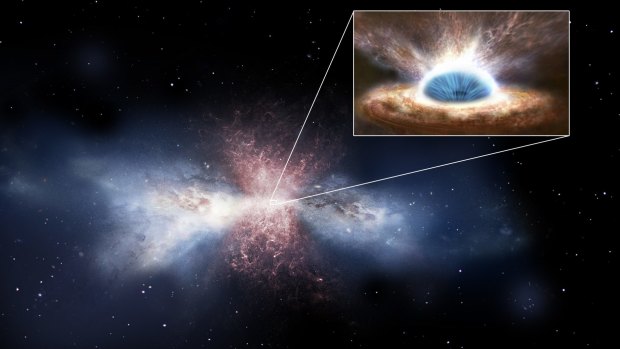 "This is the first time that we have seen a supermassive black hole in action."