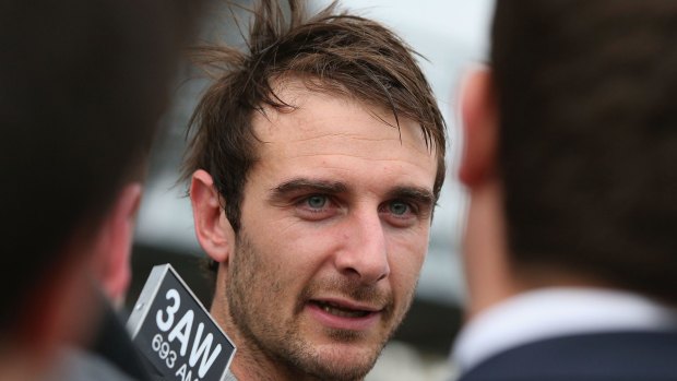 Banned Essendon captain Jobe Watson was among the players to meet.