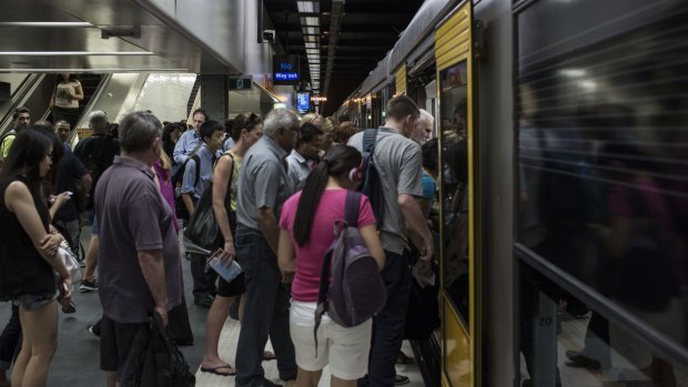 More people are travelling on public transport to the CBD outside the traditional 8-9am rush hour.