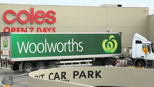 ACCC chairman Rod Sims says Coles and Woolworths teaming up to stave off foreign rivals could be problematic.
