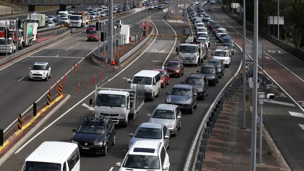 Sydney's infamous traffic.