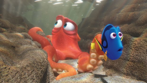 Finding Dory has the blue tang  fish searching for her parents, with the help of old and new friends, such as octopus Hank.
